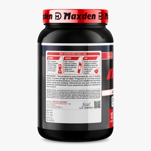 Pro Mass Gainer Advance Series(Kesar Kulfi) - Maxden